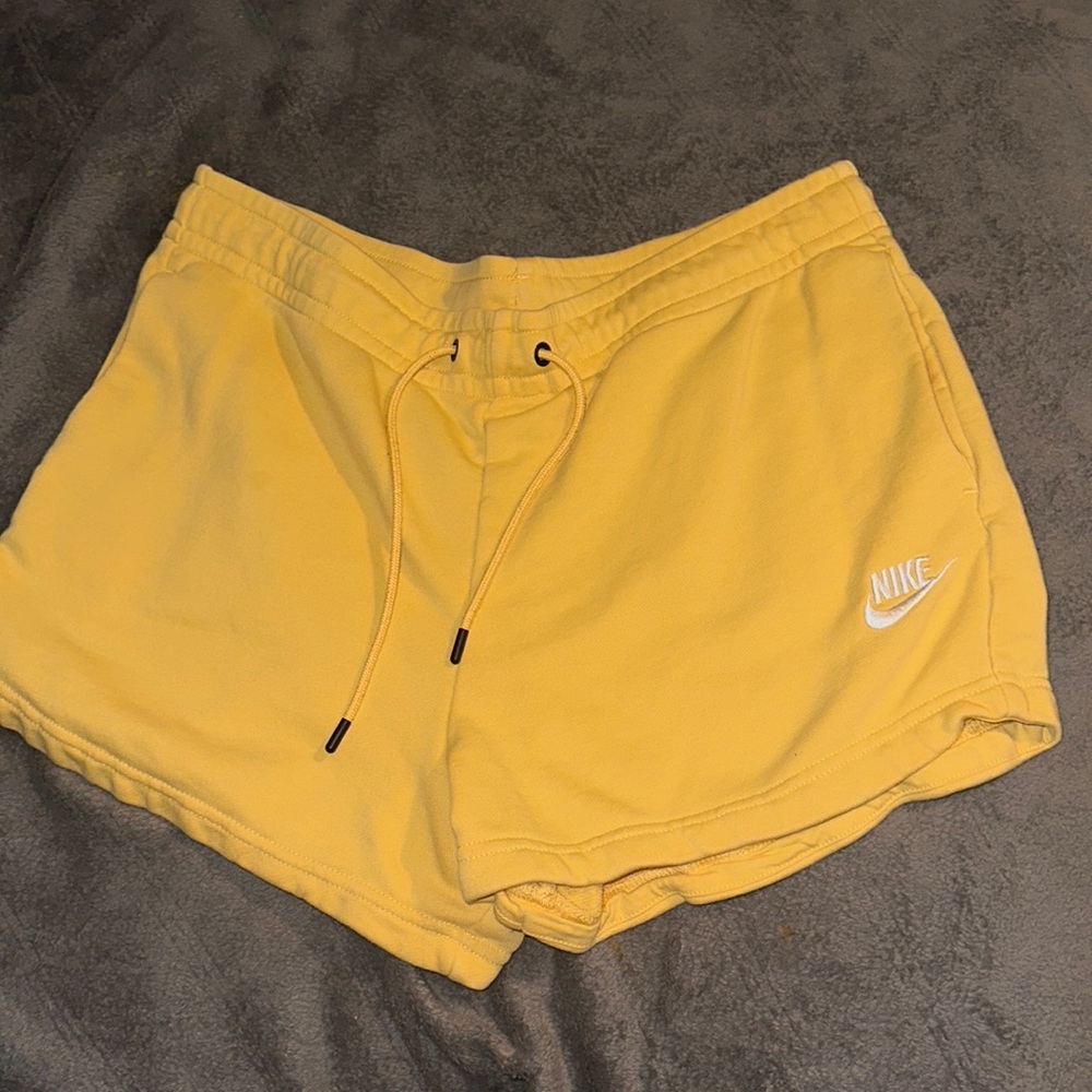 Yellow Nike shorts